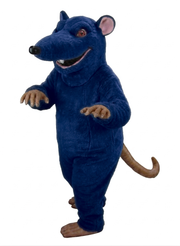 Rink Rat Mascot - Short fur / Navy Blue mascot costume