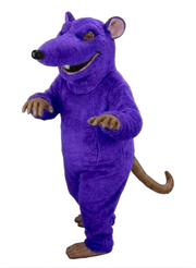 Rink Rat Mascot - Short fur / Purple mascot costume