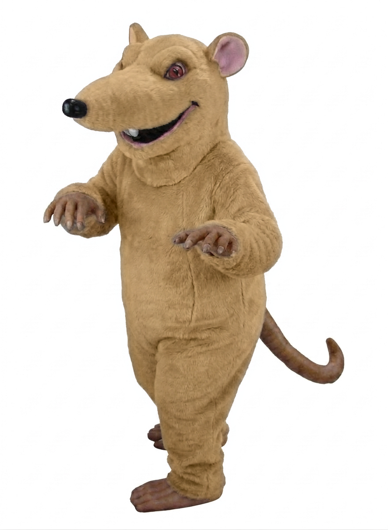 Rink Rat Mascot - Short fur / Tan mascot costume