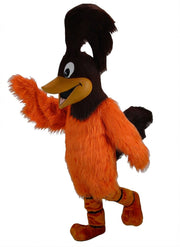 Roadrunner Mascot - Long fur / Bright Orange mascot costume