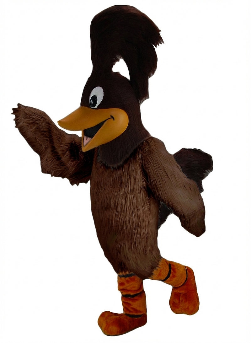 Roadrunner Mascot - Long fur / Dark Brown mascot costume