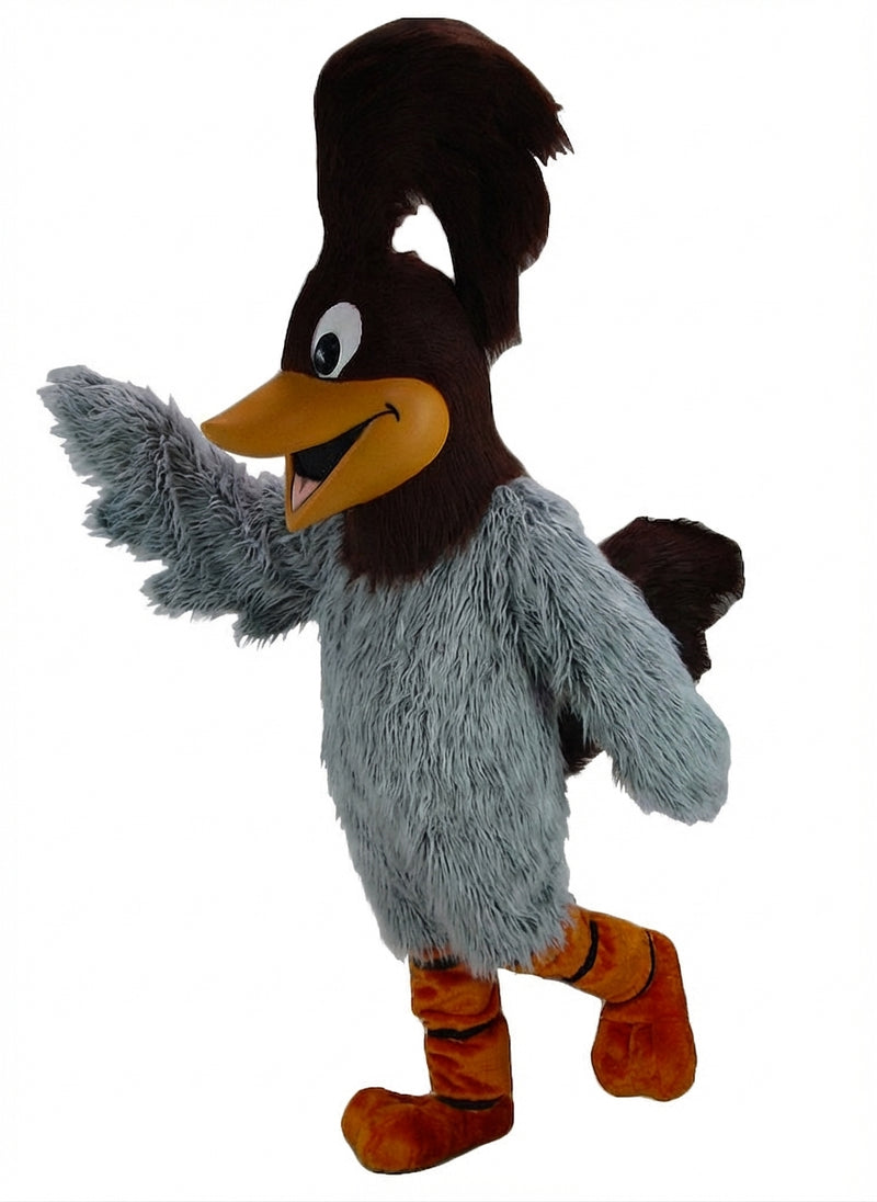 Roadrunner Mascot - Long fur / Grey mascot costume