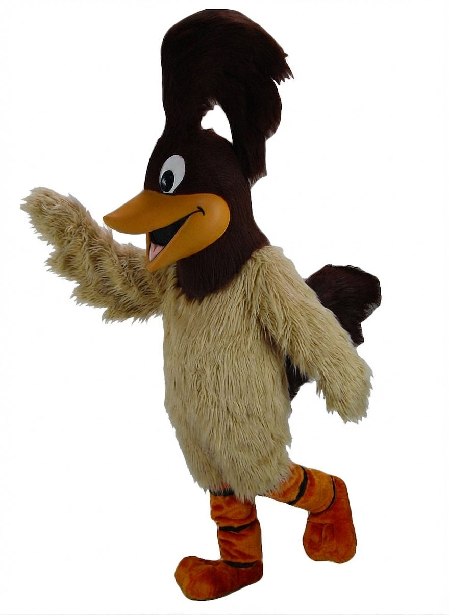 Roadrunner Mascot - Long fur / Tan mascot costume