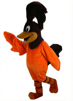 Roadrunner Mascot - Short fur / Bright Orange mascot costume