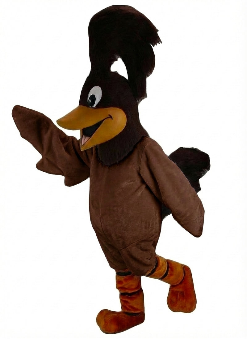 Roadrunner Mascot - Short fur / Chocolate Brown mascot costume