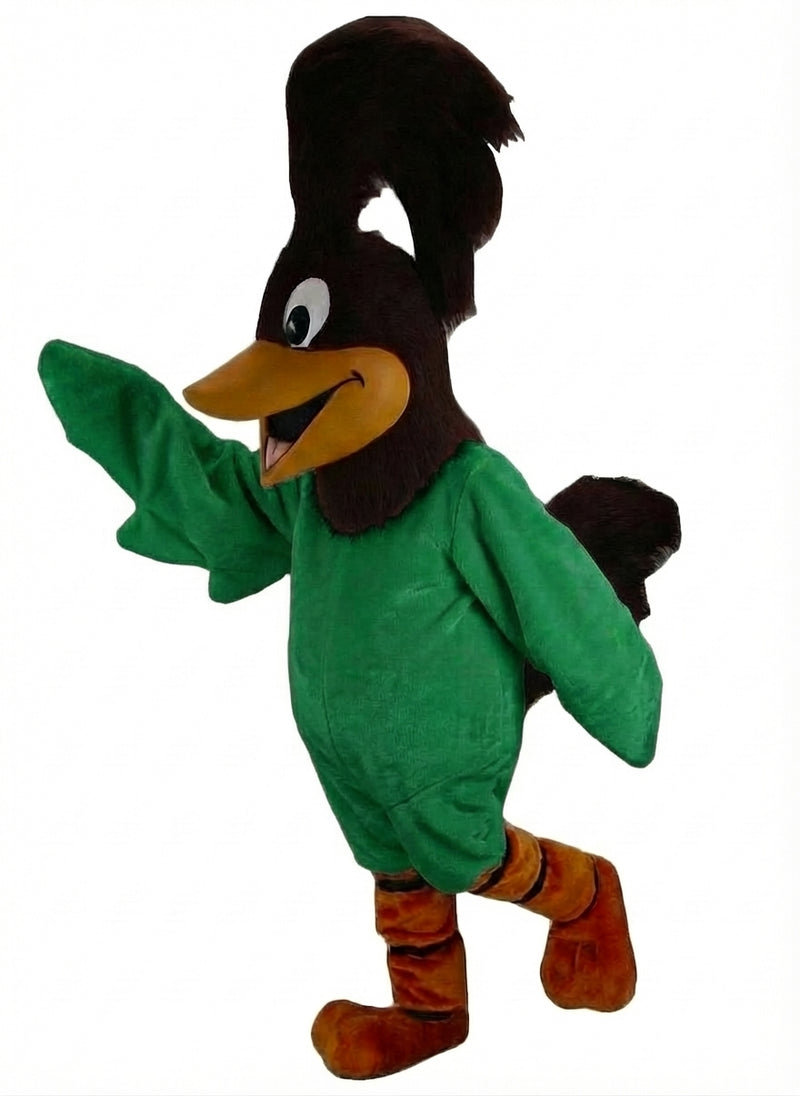 Roadrunner Mascot - Short fur / Green mascot costume