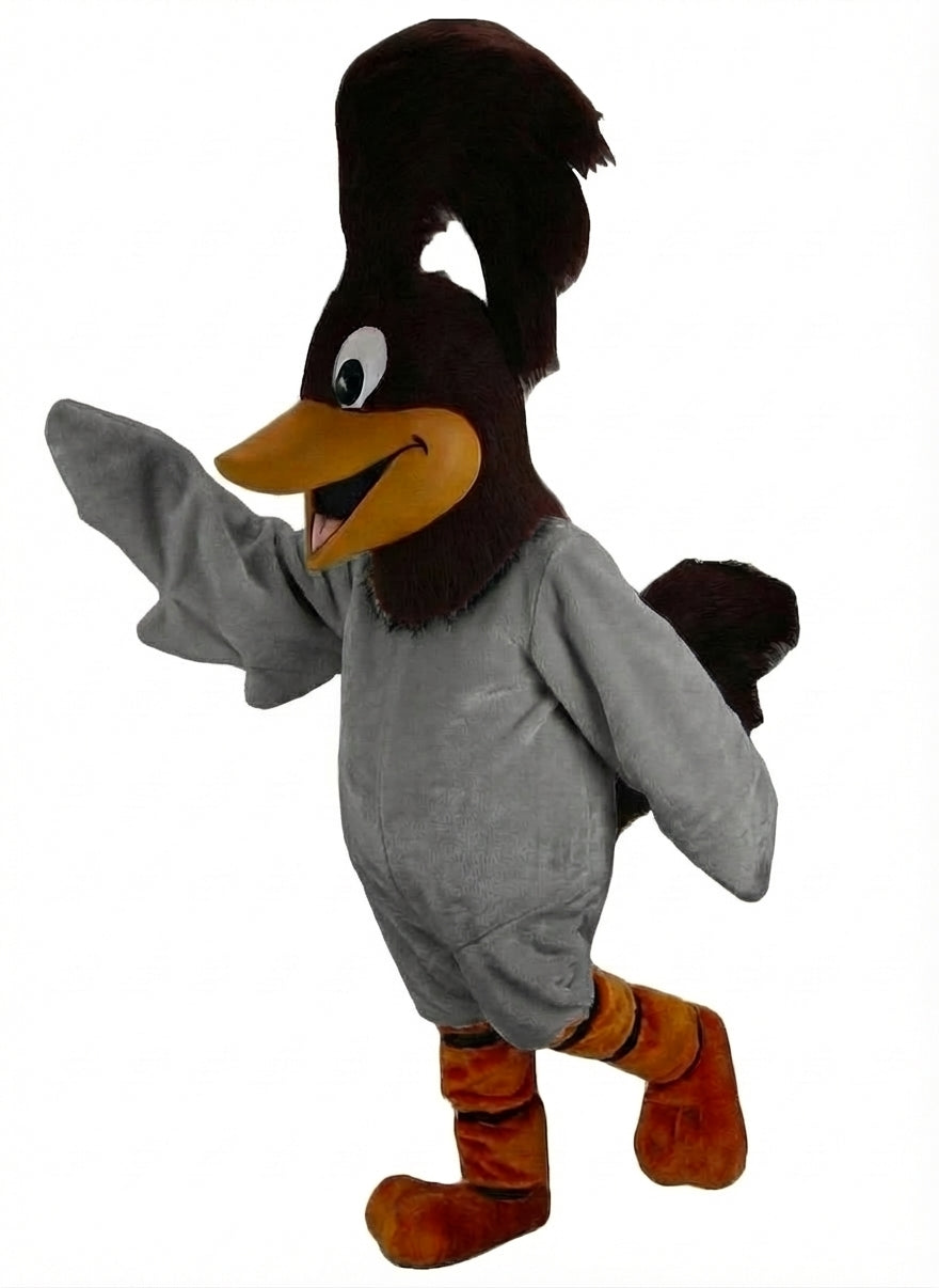 Roadrunner Mascot - Short fur / Grey mascot costume