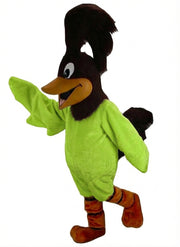 Roadrunner Mascot - Short fur / Lime mascot costume