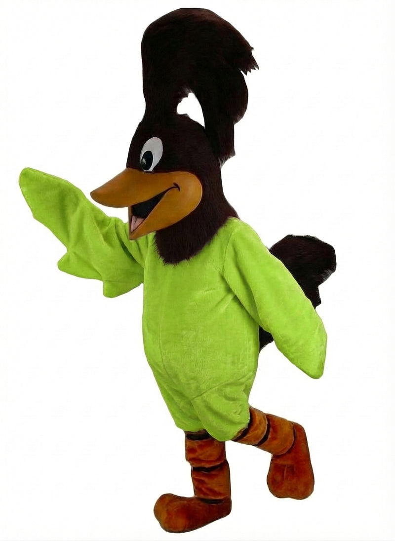 Roadrunner Mascot - Short fur / Lime mascot costume