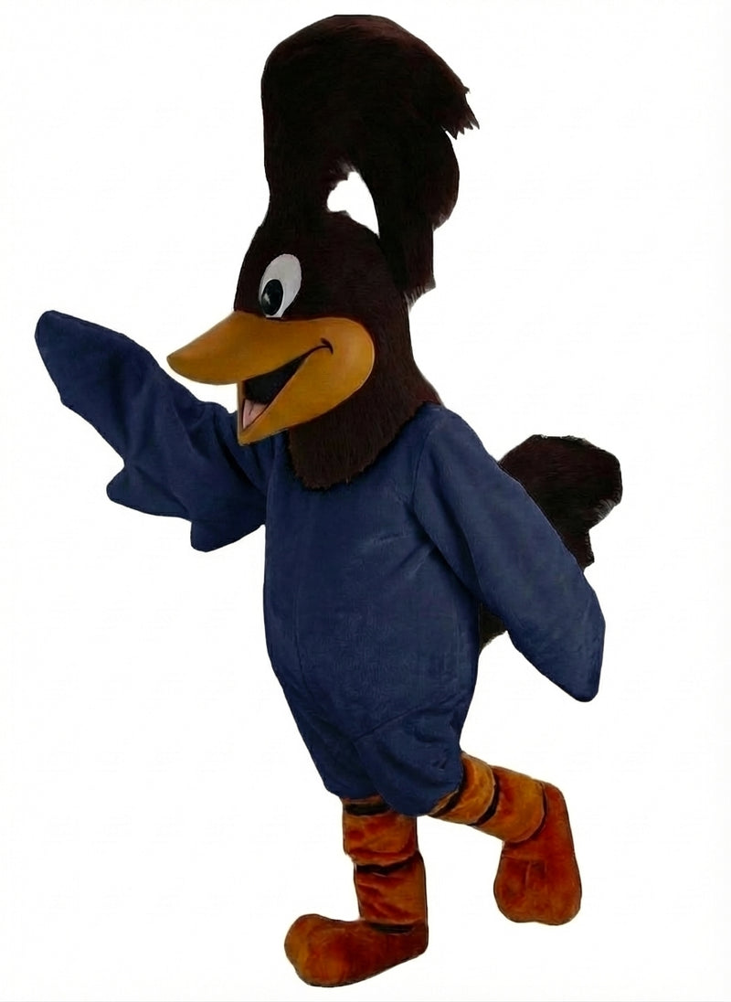 Roadrunner Mascot - Short fur / Navy Blue mascot costume