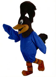Roadrunner Mascot - Short fur / Royal blue mascot costume