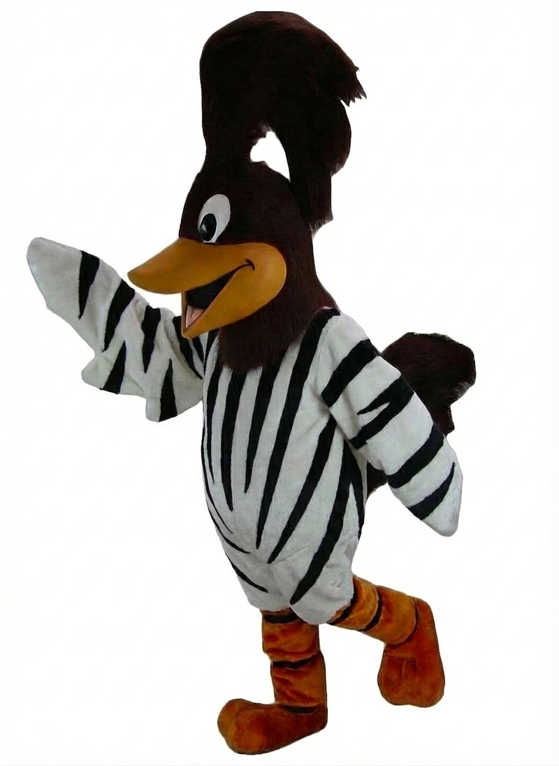 Roadrunner Mascot - Short fur / Zebra mascot costume