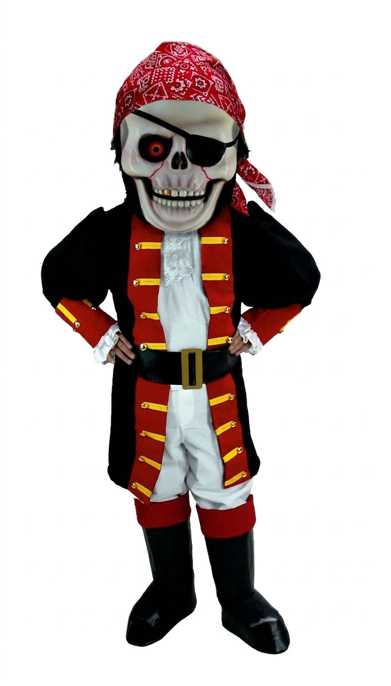 Skull Pirate Mascot Costume (Thermolite) - professional mascot costume from The Mascot Store