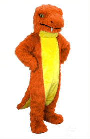 Snake Mascot (Thermolite) - Long fur / Bright Orange mascot costume