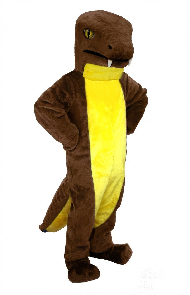 Snake Mascot (Thermolite) - Short fur / Chocolate Brown mascot costume