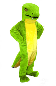 Snake Mascot (Thermolite) - Short fur / Lime mascot costume