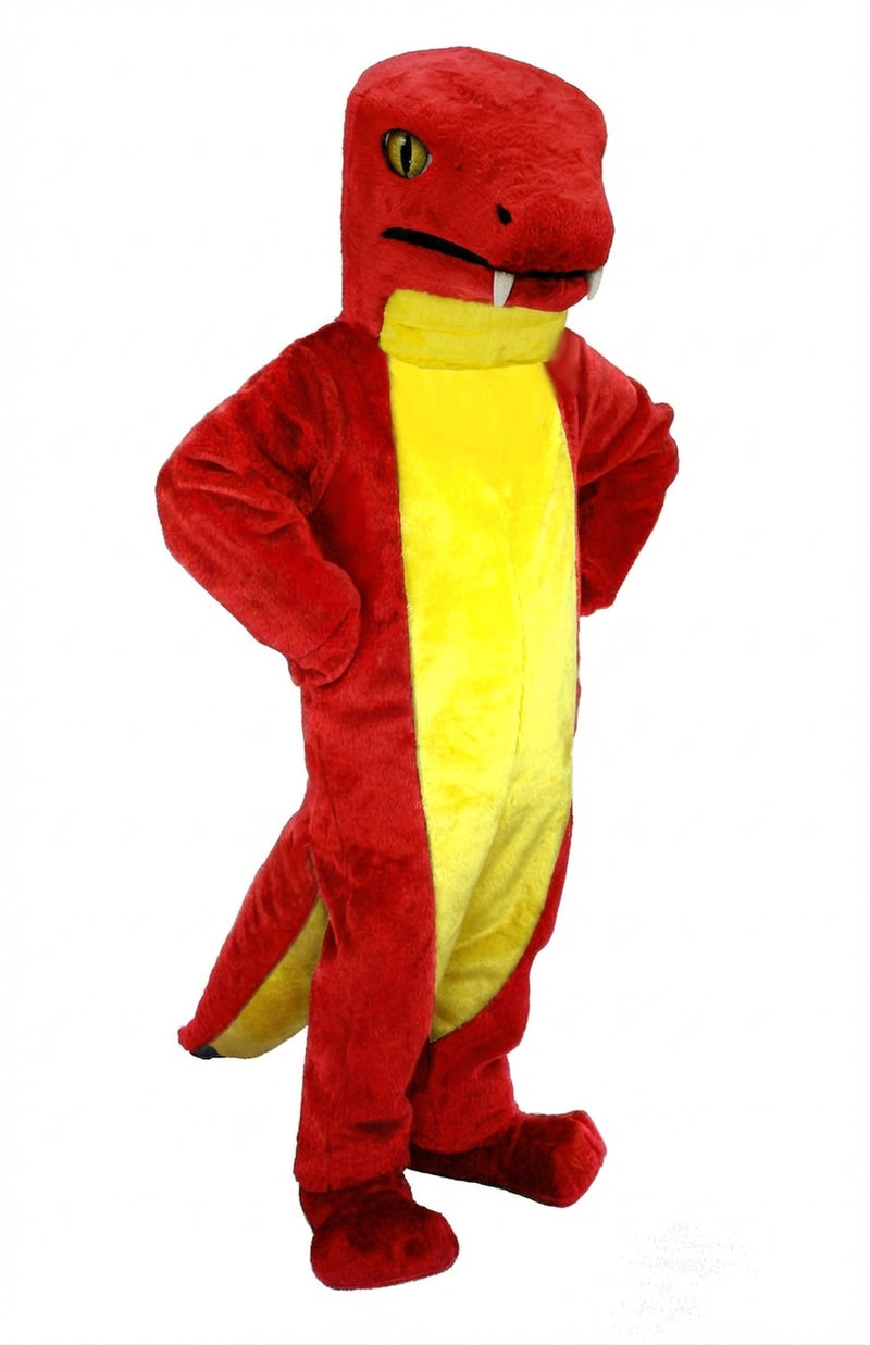 Snake Mascot (Thermolite) - Short fur / Red mascot costume