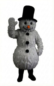 Snowman Mascot (Thermolite) - Long fur / Grey mascot costume