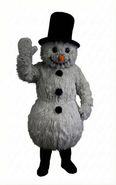 Snowman Mascot (Thermolite) - Long fur / Grey mascot costume