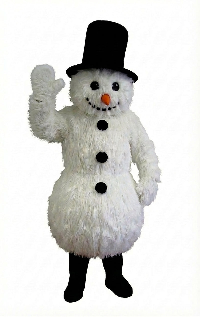 Snowman Mascot (Thermolite) - Long fur / White mascot costume