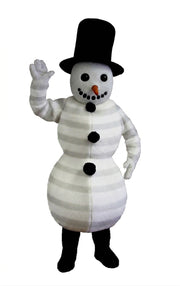 Snowman Mascot (Thermolite) - Short fur / Albino Tiger mascot costume