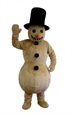 Snowman Mascot (Thermolite) - Short fur / Light Brown mascot costume