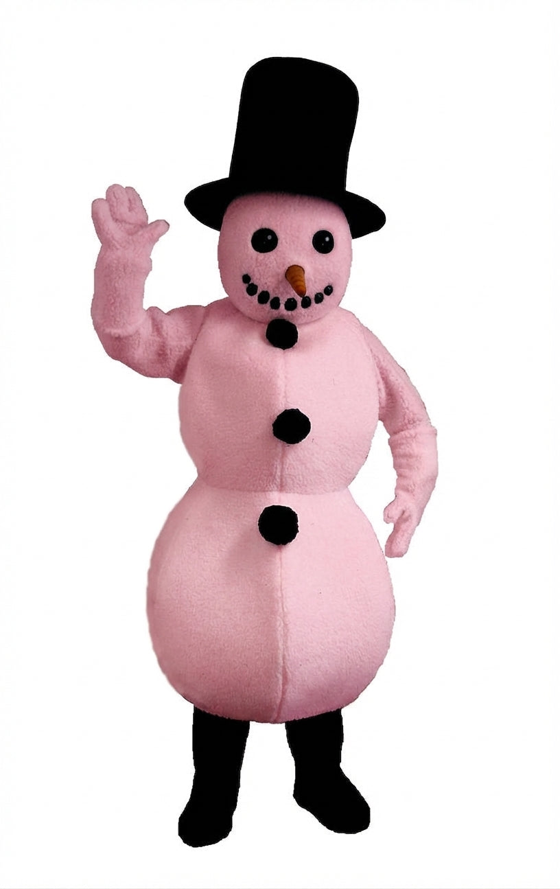 Snowman Mascot (Thermolite) - Short fur / Pink mascot costume