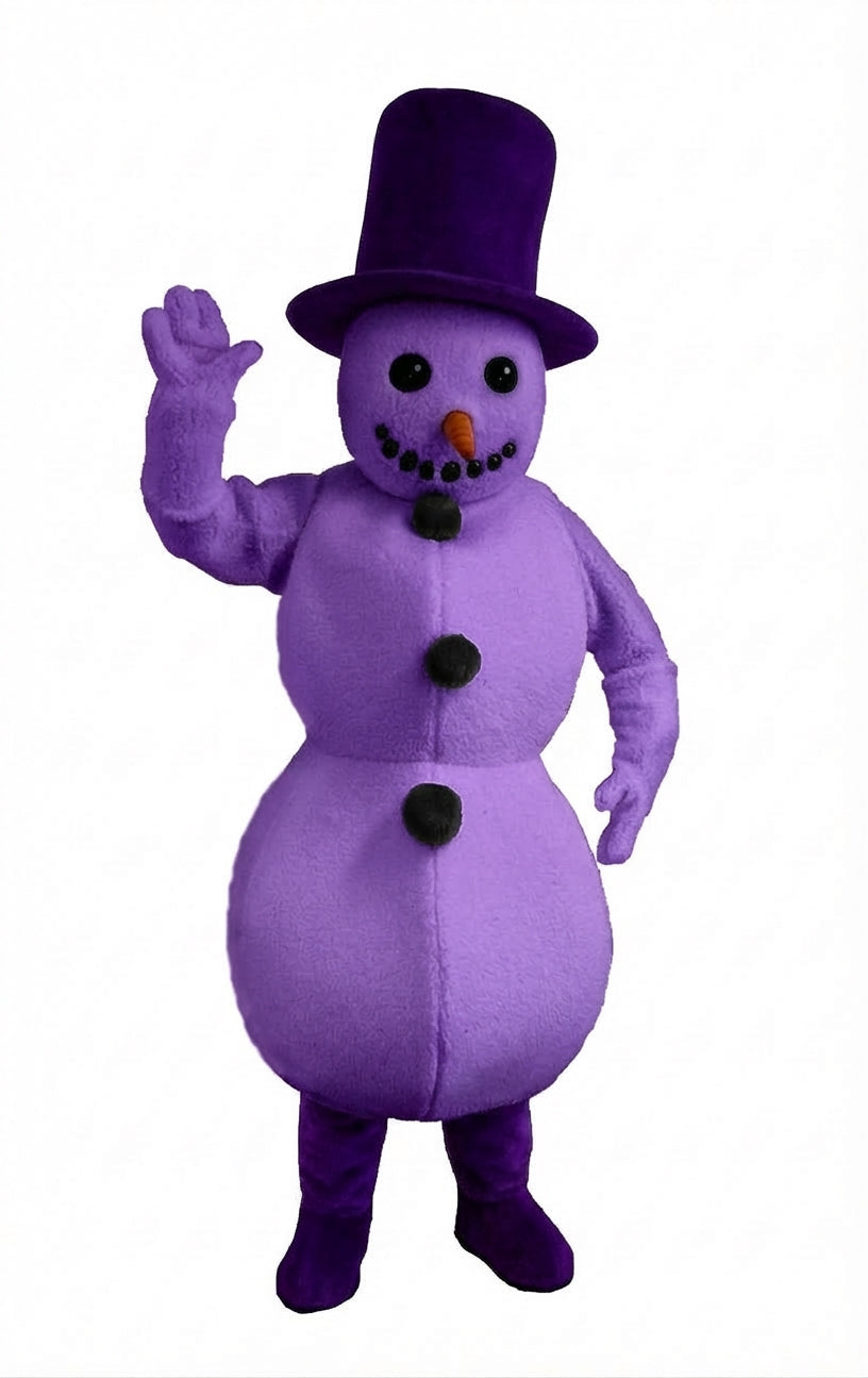 Snowman Mascot (Thermolite) - Short fur / Purple mascot costume