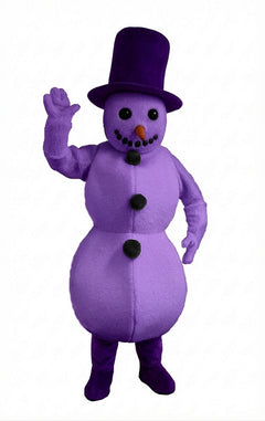 Snowman Mascot (Thermolite) - Short fur / Purple mascot costume