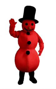 Snowman Mascot (Thermolite) - Short fur / Red mascot costume