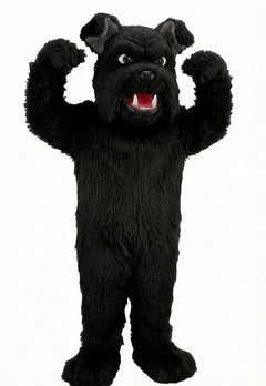 Sparky Dog Mascot - Long fur / Black mascot costume
