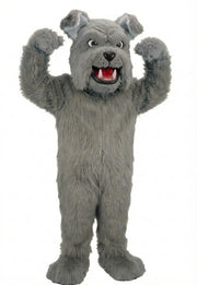Sparky Dog Mascot - Long fur / Grey mascot costume