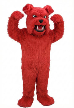 Sparky Dog Mascot - Long fur / Red mascot costume