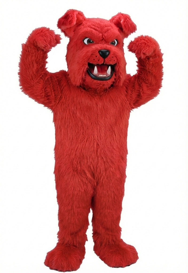 Sparky Dog Mascot - Long fur / Red mascot costume