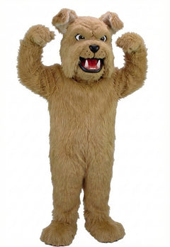 Sparky Dog Mascot - Long fur / Tan mascot costume