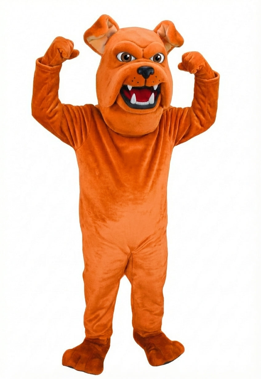 Sparky Dog Mascot - Short fur / Bright Orange mascot costume