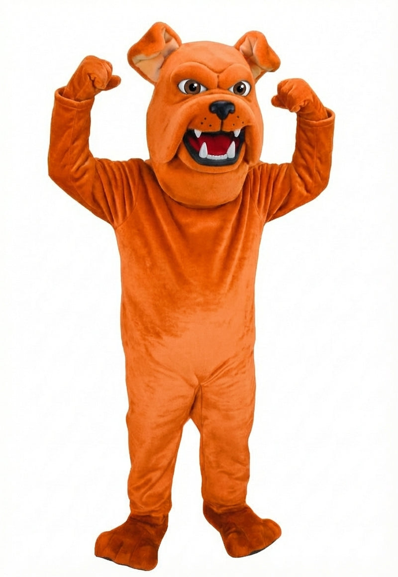 Sparky Dog Mascot - Short fur / Bright Orange mascot costume