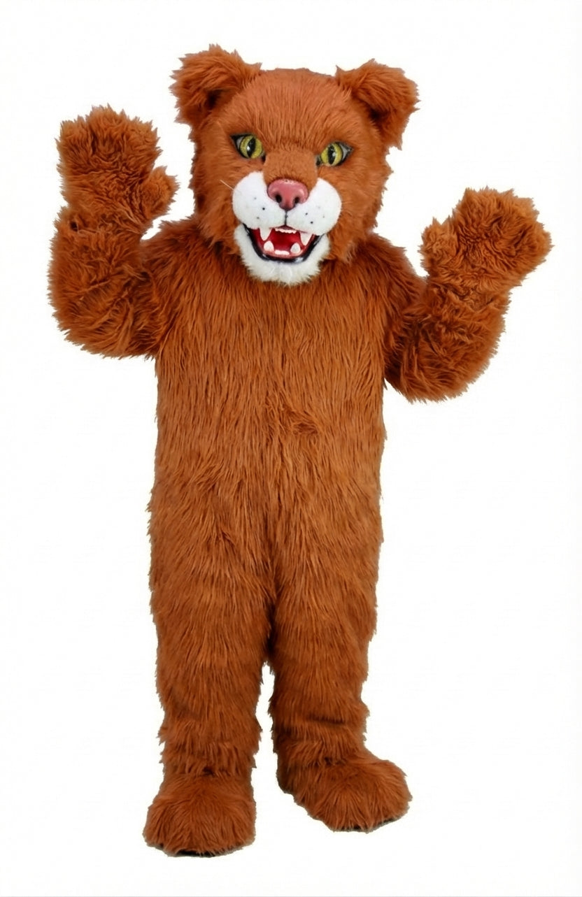 Spotted Jaguar Mascot (Thermolite) - Long fur / Rust mascot costume