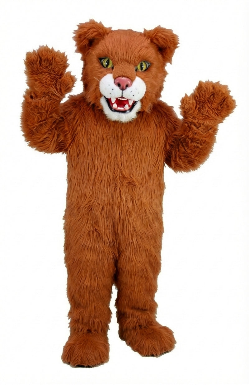 Spotted Jaguar Mascot (Thermolite) - Long fur / Rust mascot costume