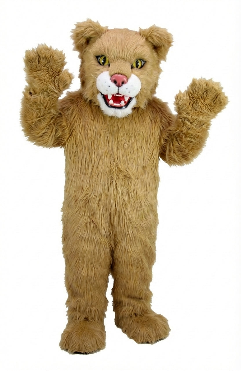 Spotted Jaguar Mascot (Thermolite) - Long fur / Tan mascot costume