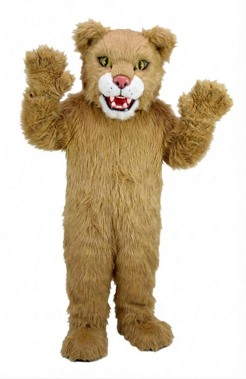 Spotted Jaguar Mascot (Thermolite) - Long fur / Tan mascot costume