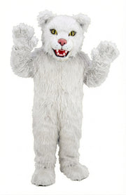 Spotted Jaguar Mascot (Thermolite) - Long fur / White mascot costume