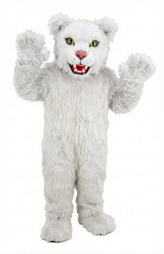 Spotted Jaguar Mascot (Thermolite) - Long fur / White mascot costume