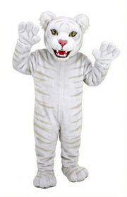 Spotted Jaguar Mascot (Thermolite) - Short fur / Albino Tiger mascot costume