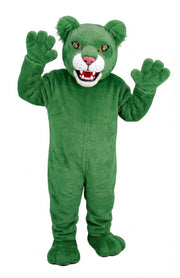 Spotted Jaguar Mascot (Thermolite) - Short fur / Green mascot costume