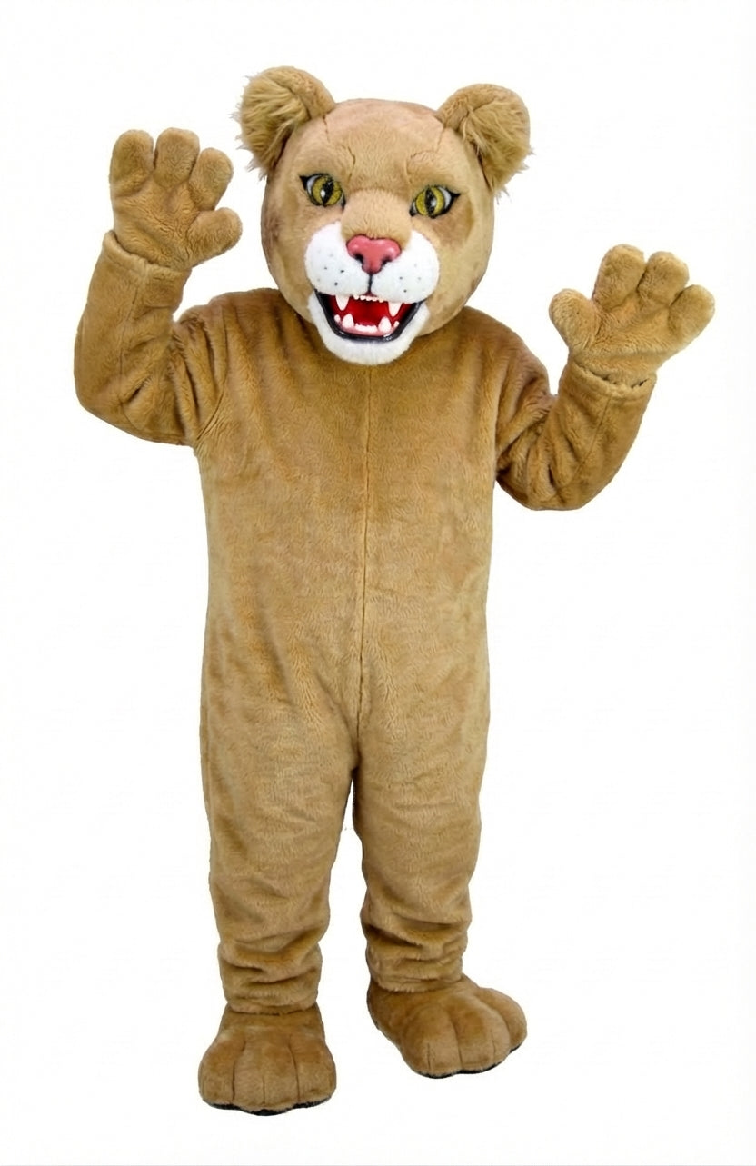 Spotted Jaguar Mascot (Thermolite) - Short fur / Light Brown mascot costume