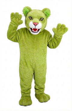 Spotted Jaguar Mascot (Thermolite) - Short fur / Lime mascot costume