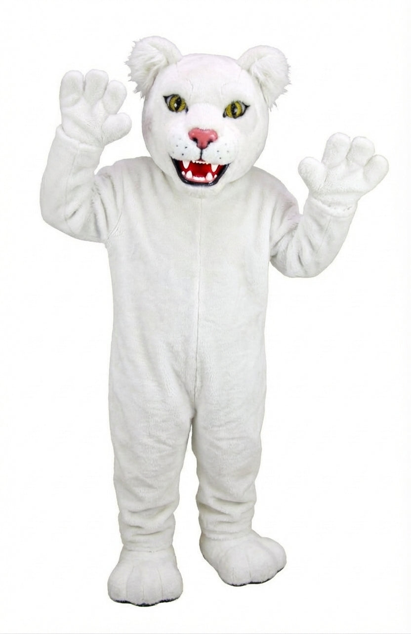 Spotted Jaguar Mascot (Thermolite) - Short fur / White mascot costume