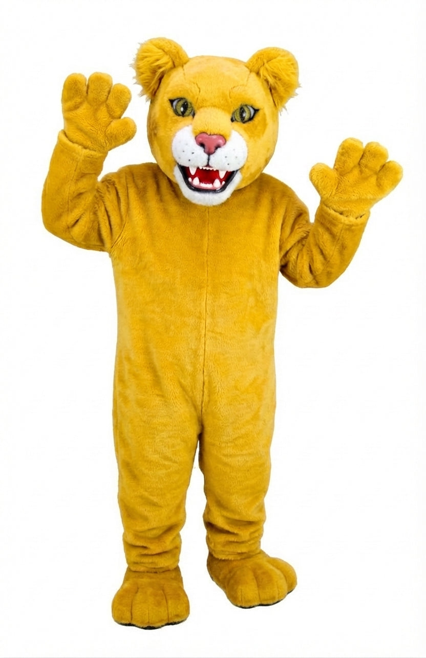 Spotted Jaguar Mascot (Thermolite) - Short fur / Yellow mascot costume