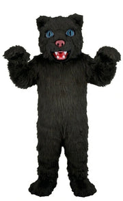 Spotted Leopard Mascot (Thermolite) - Long fur / Black mascot costume